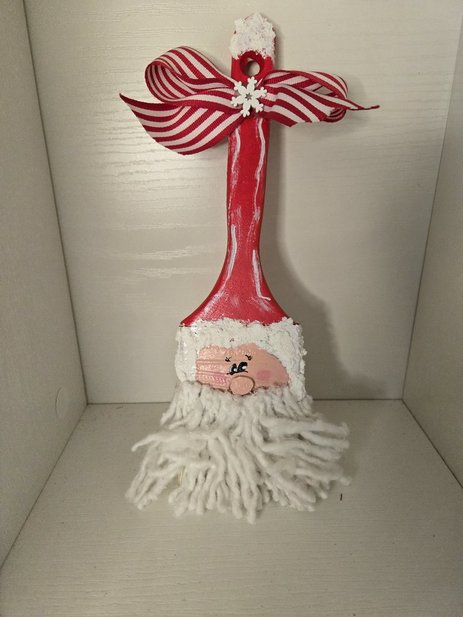 Paint Brush Santa leaner or hanger