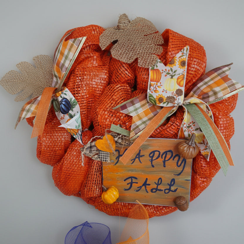 Pumpkin Shape Wreath