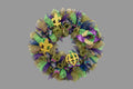 Mardi Gras wreath