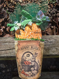 vintage Bunny Bliss Carrot shelve sitter