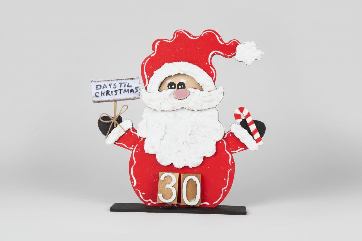 Santa advent shelve sitter